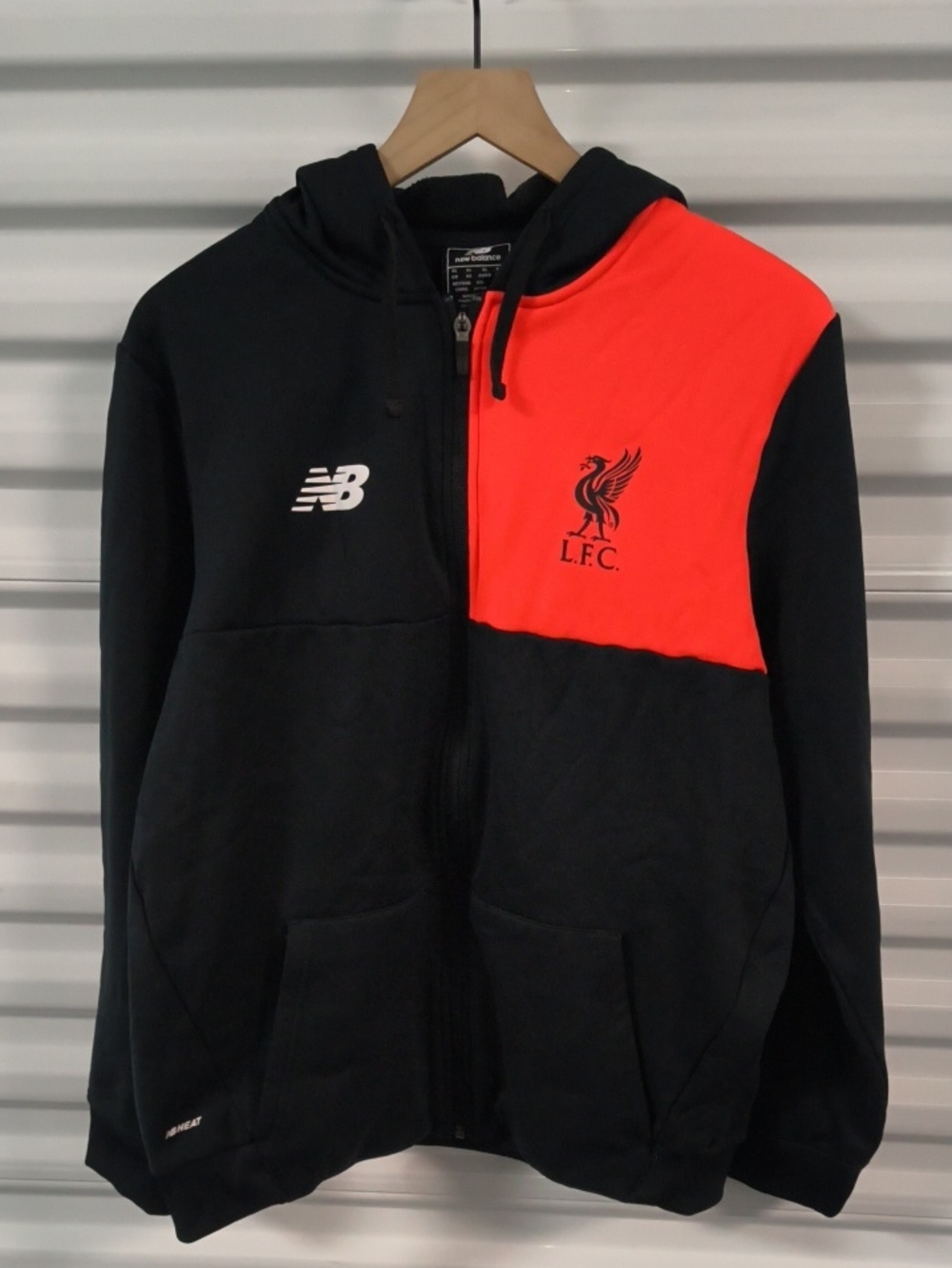 New Balance x EPL Liverpool FC Logo Full-zip Track Jacket Heatgear Hoodie XL